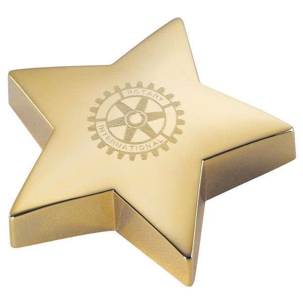 Brass Star Paperweight