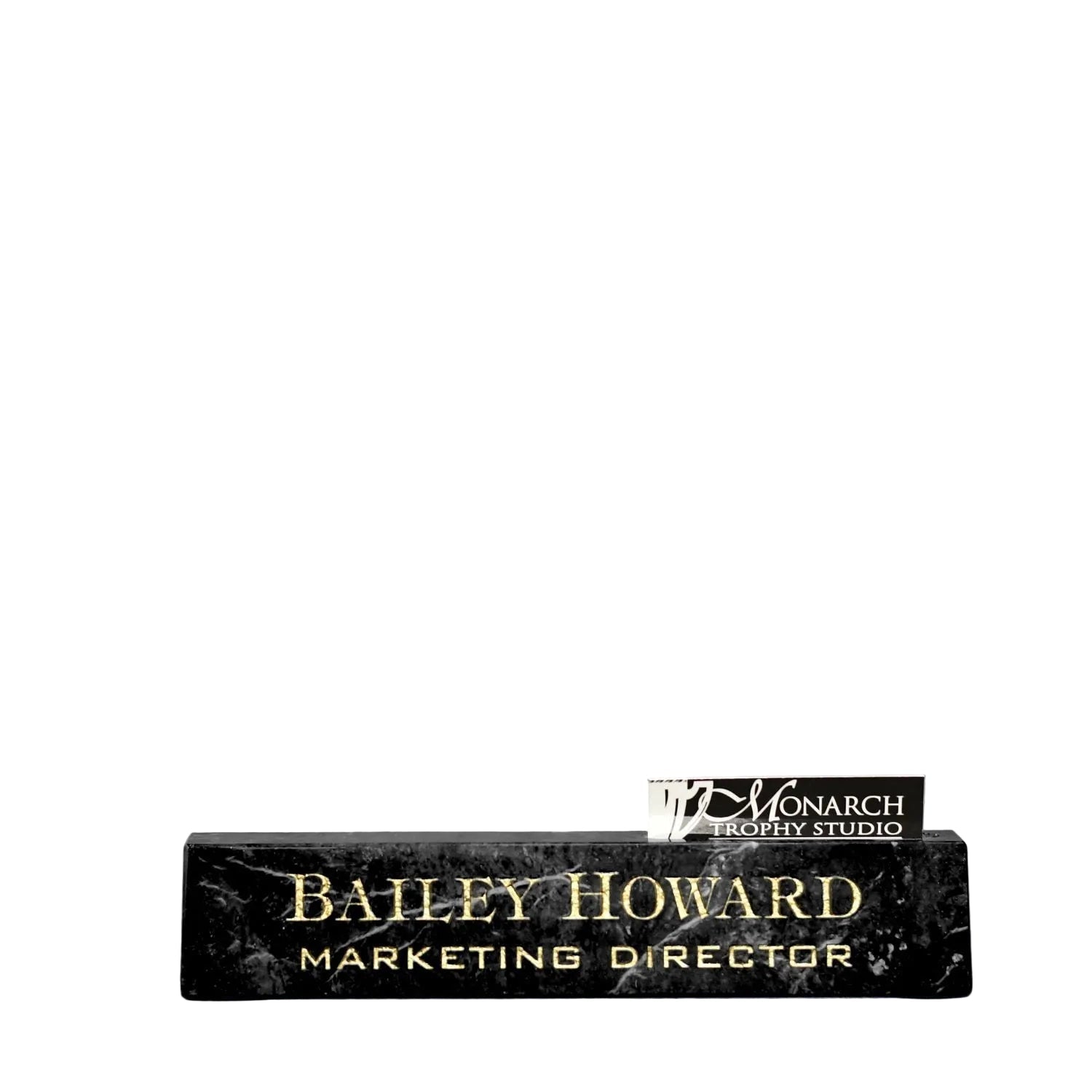 Marble Desk Wedge with Business Card Holder