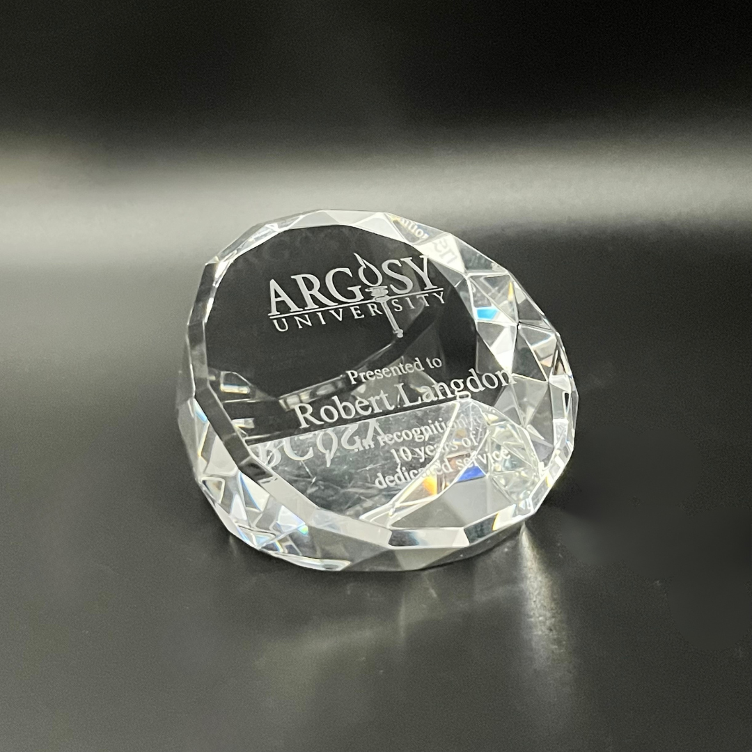 Crystal Round Paperweight