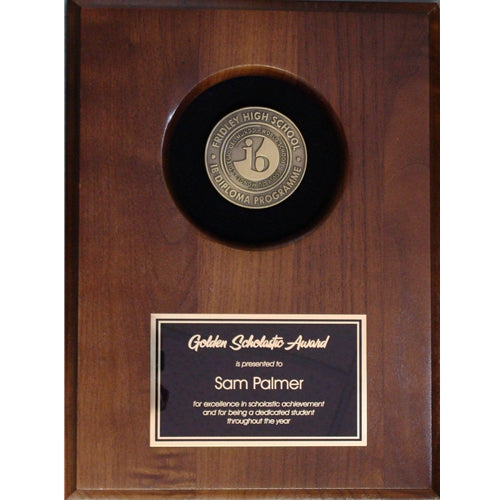 Walnut Plaque with 4" Cutout