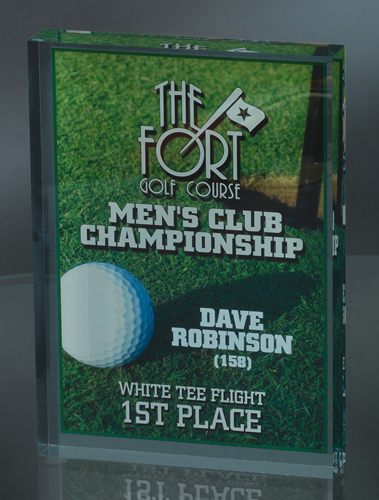 Acrylic Rectangle Award with Direct Color Imprint