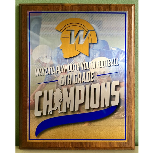 Walnut Plaque with Sublimated Plate