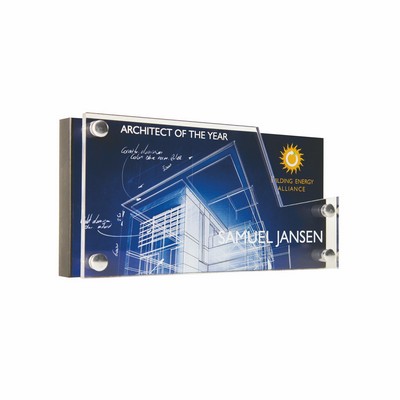 Double Vision Custom Shaped Acrylic Cutout Award