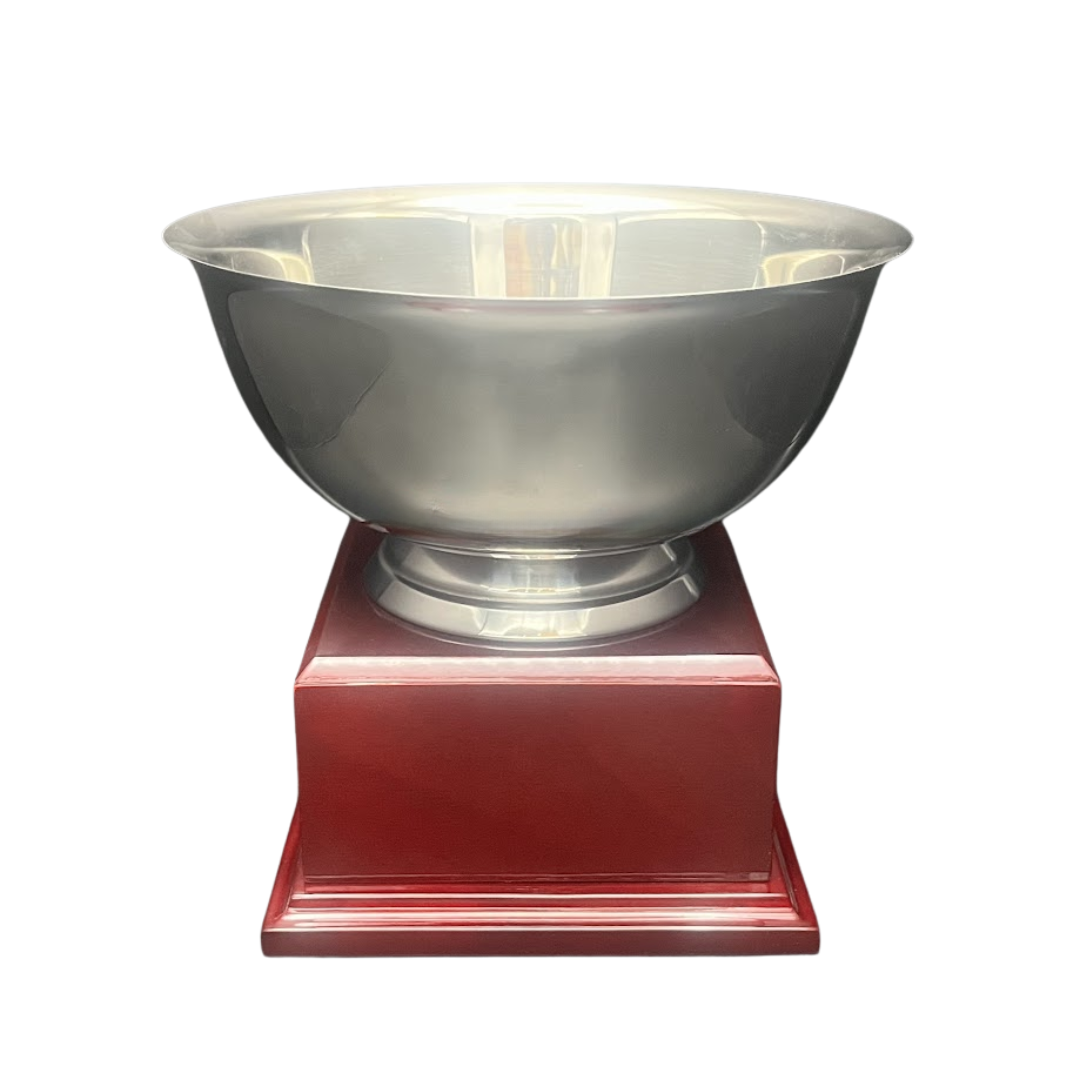 Silver Bowl On Box Base