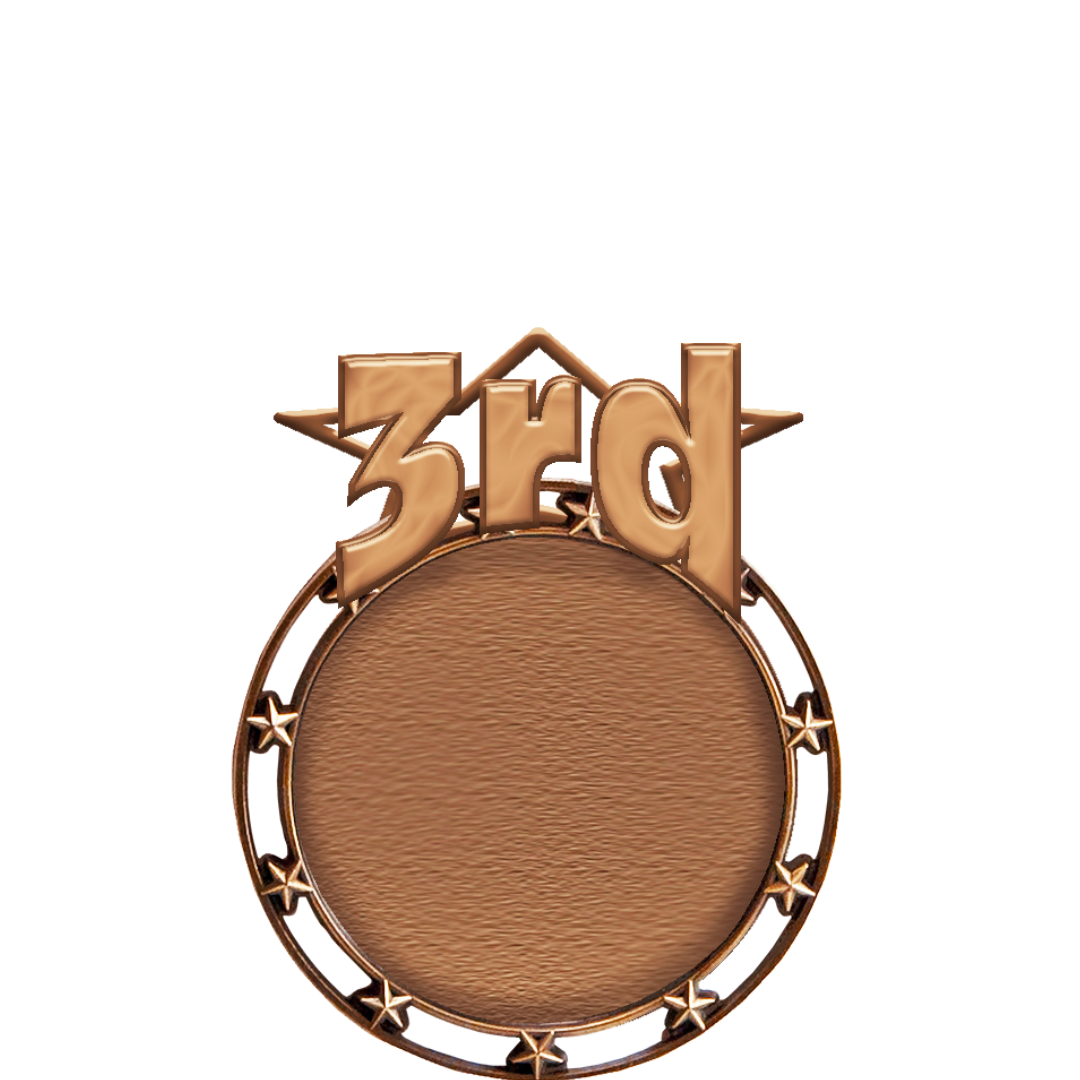 Star Medal, 1st, 2nd, 3rd Place