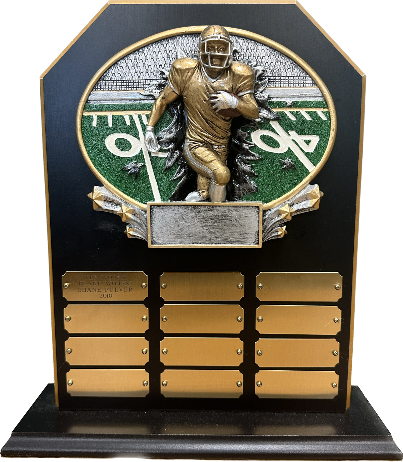 Hex Stand Up Perpetual Plaque with Burst Thru Resin