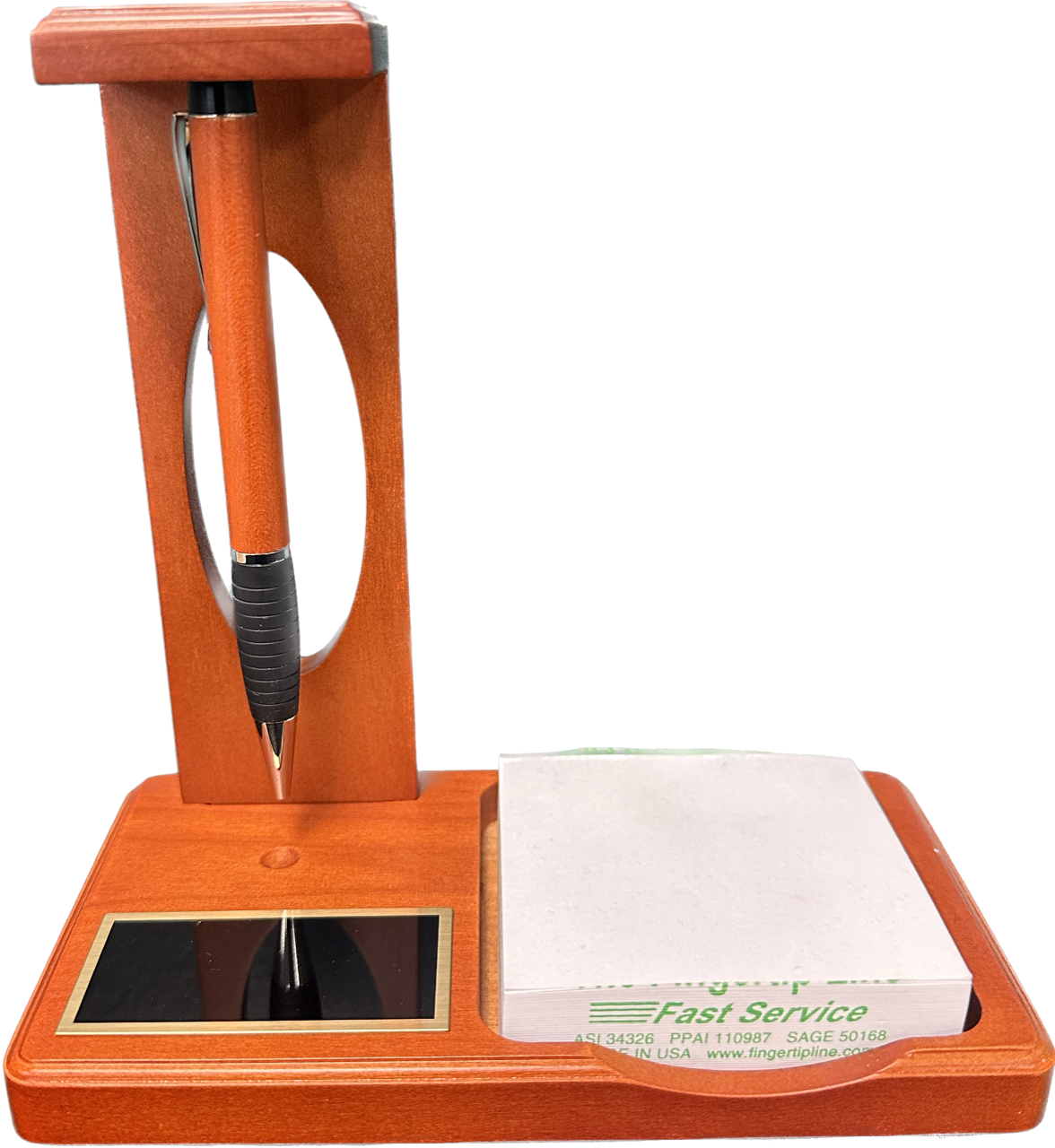 Rosewood Magnetic Base Pad Holder Pen Set