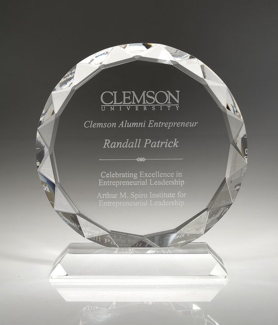 Sunflower　Award　Optic　Crystal