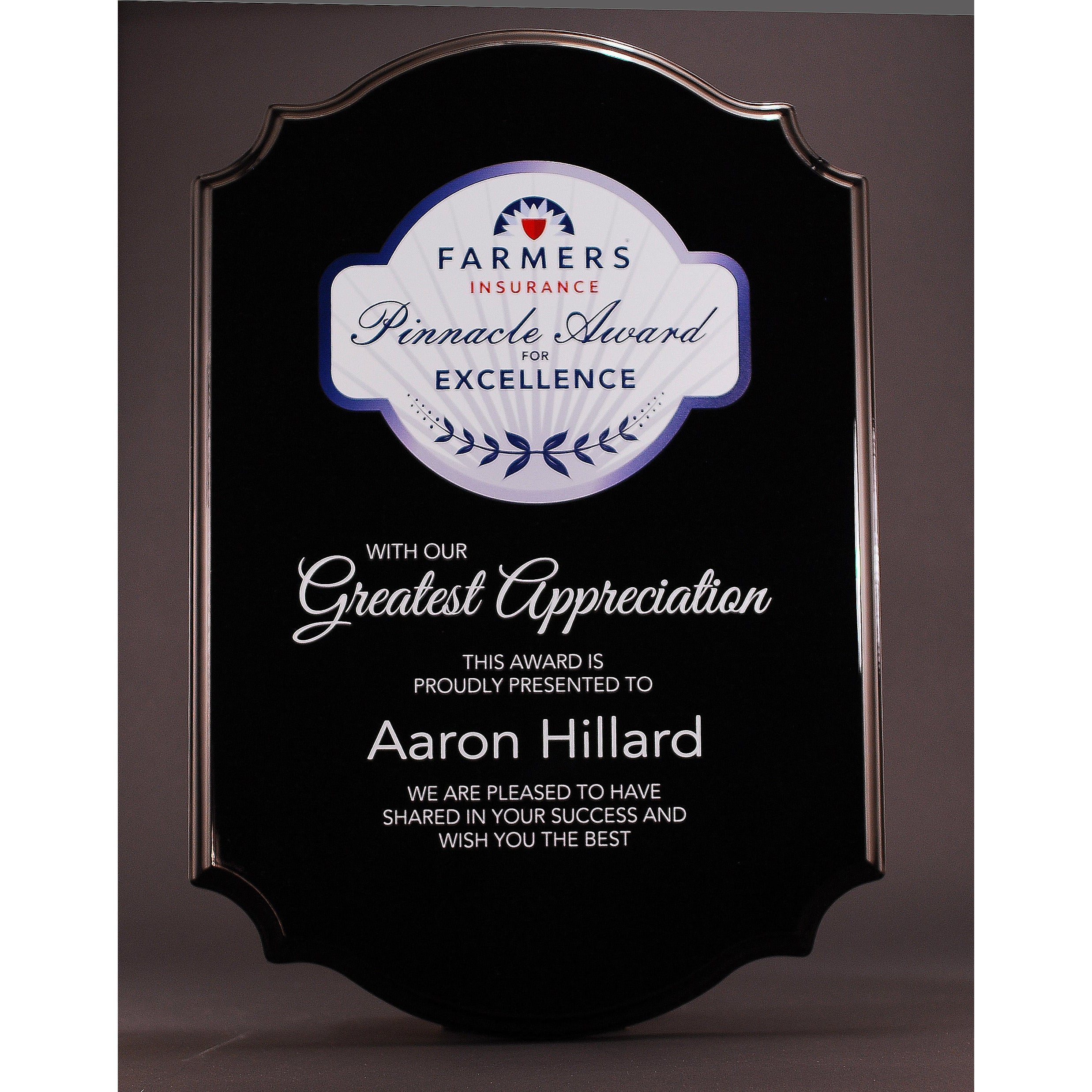 Scalloped Piano Finished Plaques