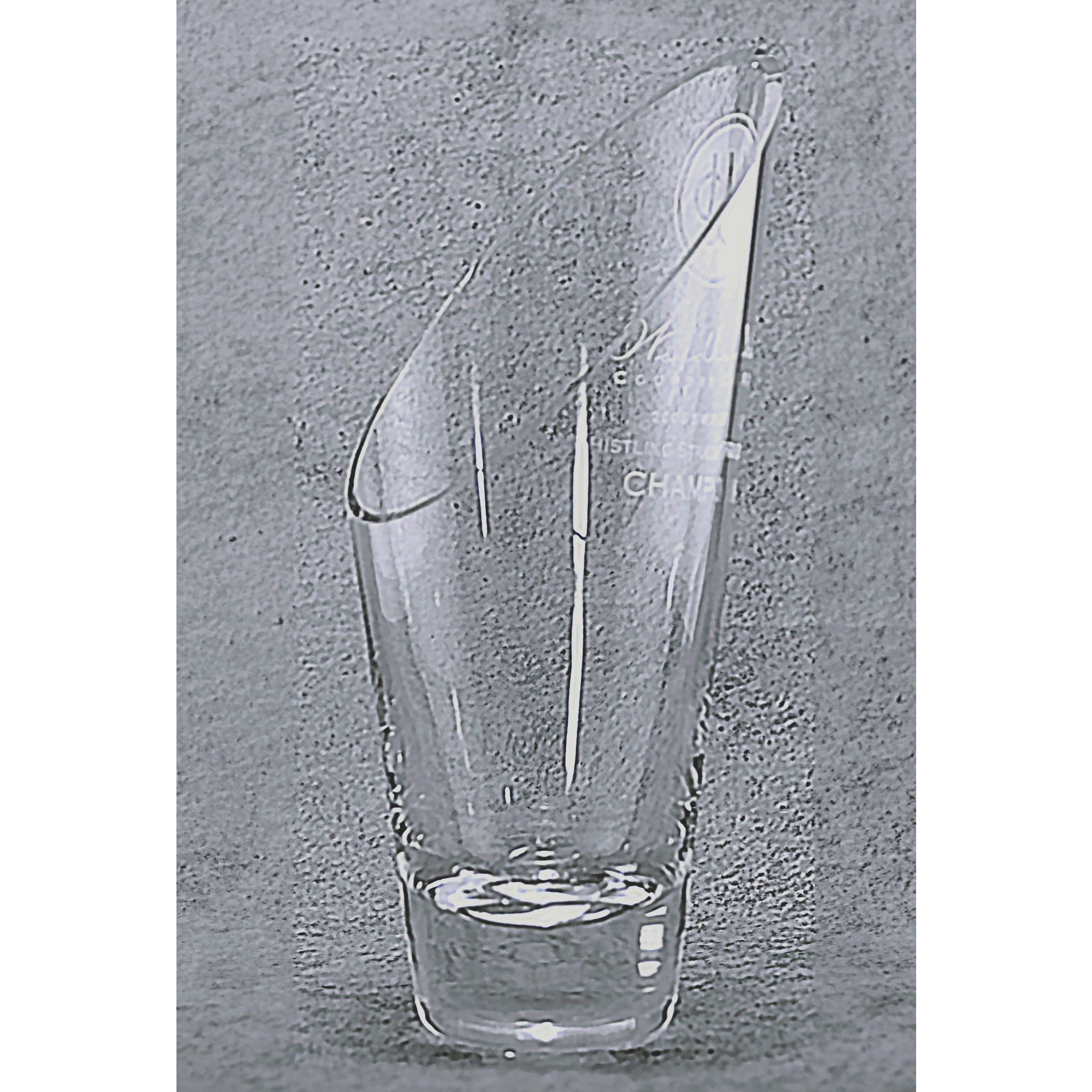 Slant Top Glass Vase