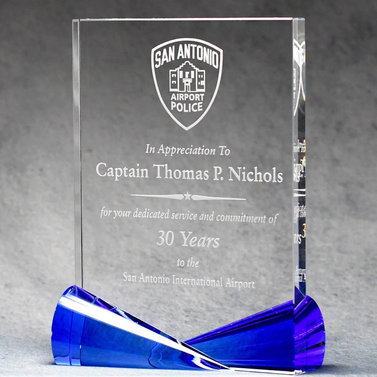 Clear Crystal with Colored Bow-Tie Accent