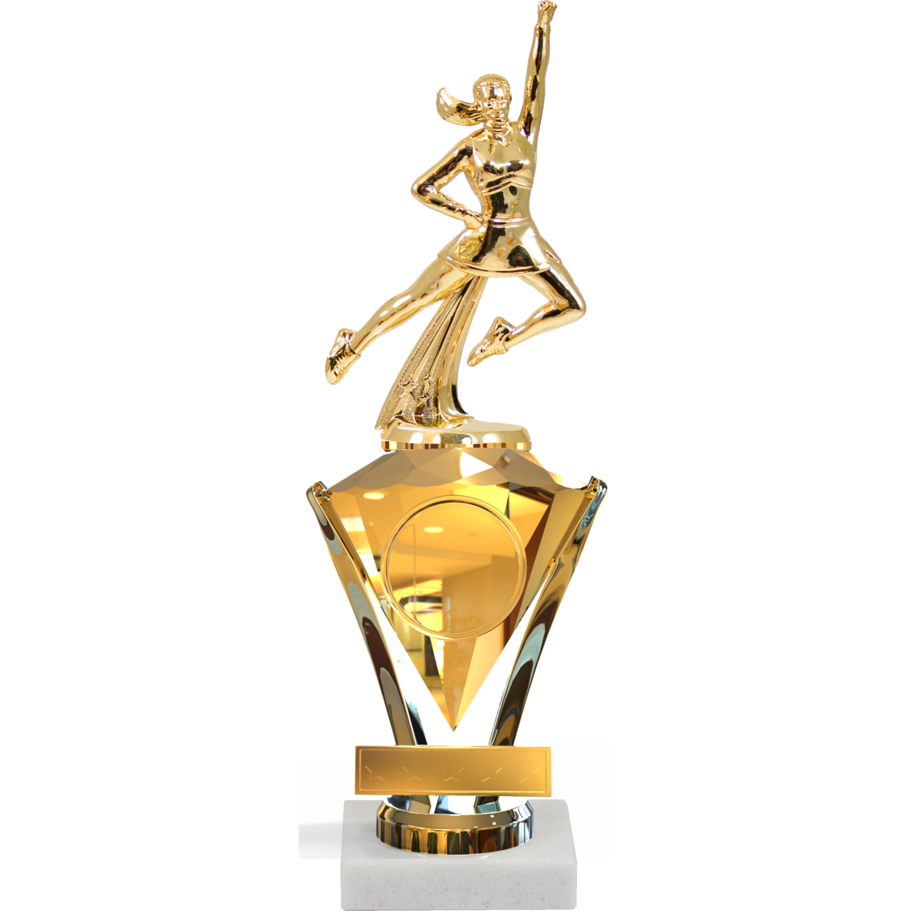 Jewel Series Raiser trophy on a marble base
