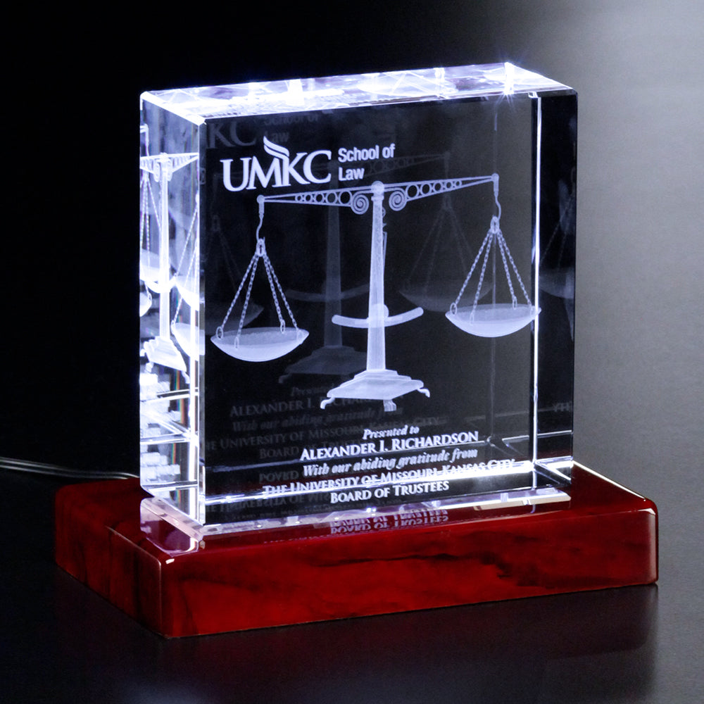 Optic Crystal Carmel Square Award