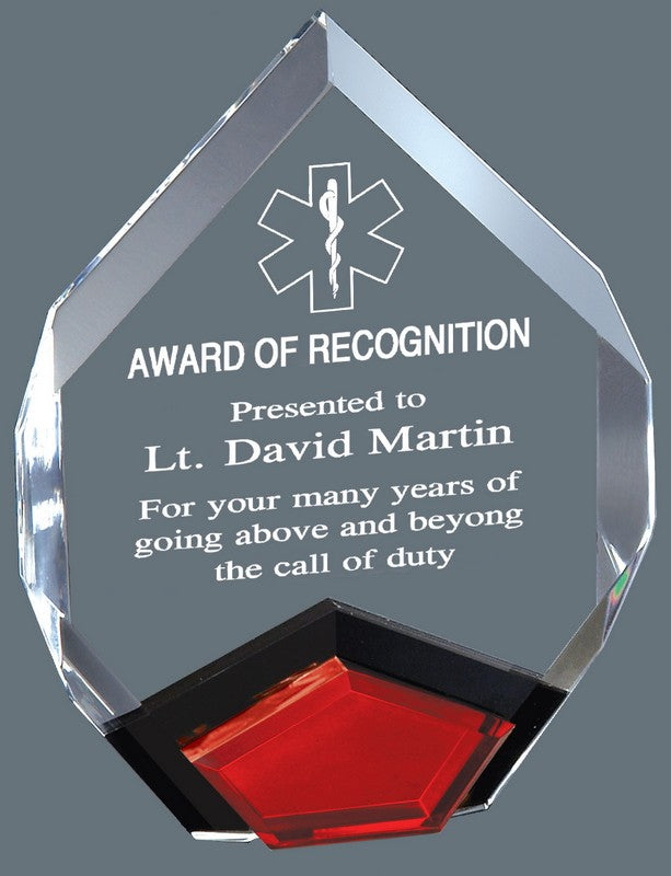 Marquis Acrylic Award with Colored Accent