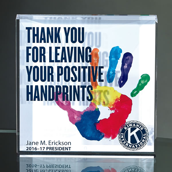 Acrylic Square with Direct Color Imprint