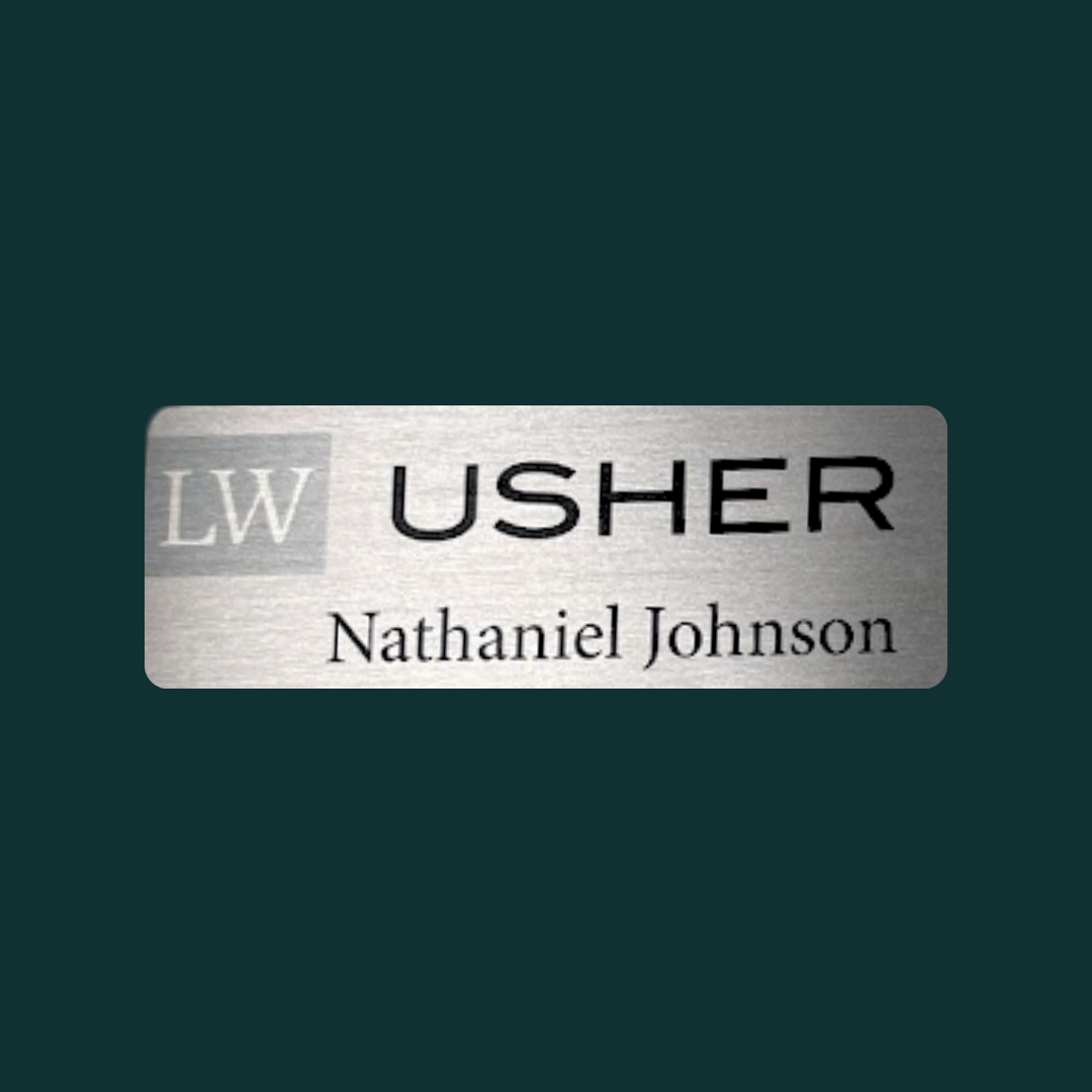 Name Tag with Full Color Imprint