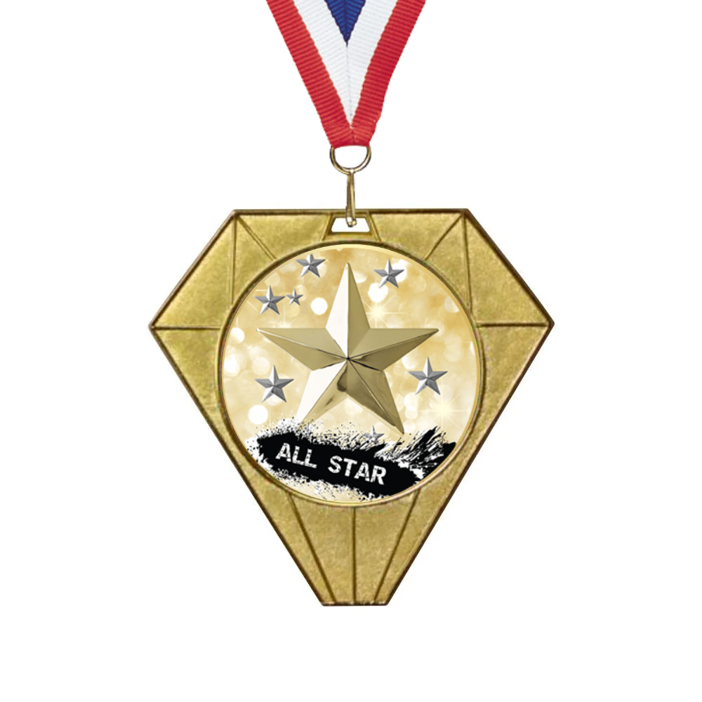 Exclusive Jewel Medal With Round Insert