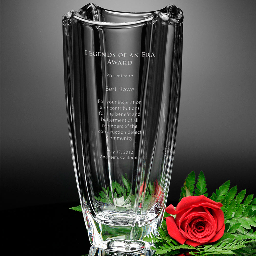 10" Fairmount Crystal Vase