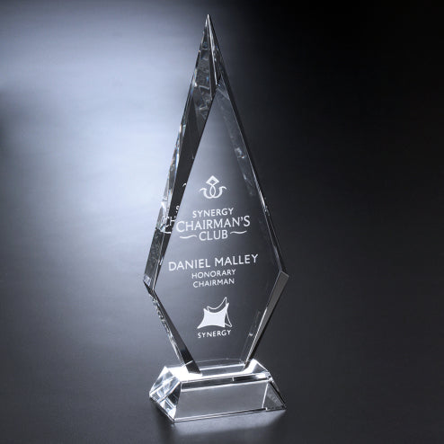 Optic Crystal Solitaire Award