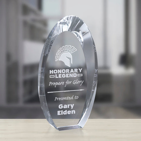 Optic Crystal Sparta Award