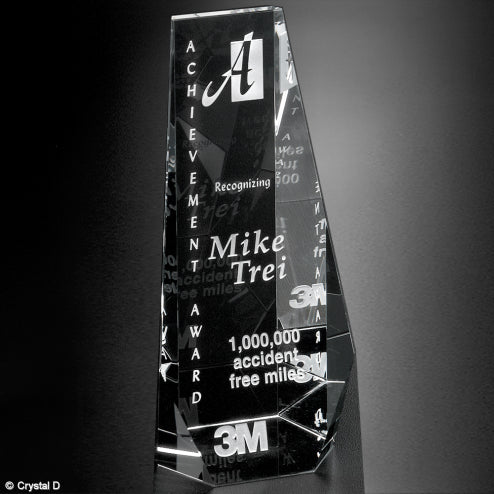 Optic Crystal Wedgewood Award