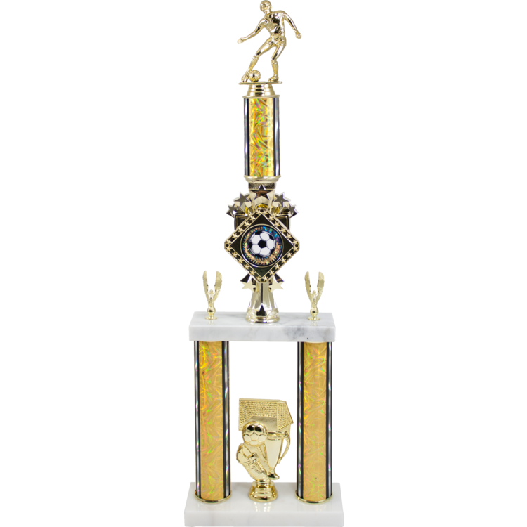 Diamond Series 2 Poster Trophy with marble base