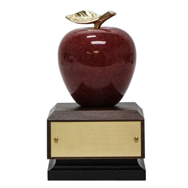 Red Marble Apple on Base
